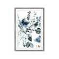 Picture of Dainty Bloom Gray II  _GroupedProduct_Rectangle_Portrait_Framed_Matted_
