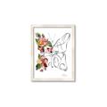 Picture of Floral Butterfly I _GroupedProduct_Rectangle_Portrait_Framed_Matted_