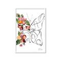 Picture of Floral Butterfly I _GroupedProduct_Rectangle_Portrait_Framed_Matted_