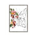 Picture of Floral Butterfly I _GroupedProduct_Rectangle_Portrait_Framed_Matted_