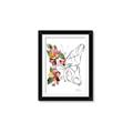 Picture of Floral Butterfly I _GroupedProduct_Rectangle_Portrait_Framed_Matted_