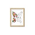 Picture of Floral Butterfly I _GroupedProduct_Rectangle_Portrait_Framed_Matted_