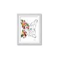Picture of Floral Butterfly I _GroupedProduct_Rectangle_Portrait_Framed_Matted_