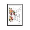 Picture of Floral Butterfly I _GroupedProduct_Rectangle_Portrait_Framed_Matted_