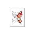 Picture of Floral Butterfly II _GroupedProduct_Rectangle_Portrait_Framed_Matted_