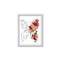 Picture of Floral Butterfly II _GroupedProduct_Rectangle_Portrait_Framed_Matted_