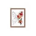 Picture of Floral Butterfly II _GroupedProduct_Rectangle_Portrait_Framed_Matted_