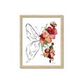 Picture of Floral Butterfly II _GroupedProduct_Rectangle_Portrait_Framed_Matted_