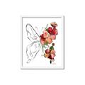 Picture of Floral Butterfly II _GroupedProduct_Rectangle_Portrait_Framed_Matted_