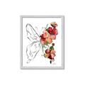 Picture of Floral Butterfly II _GroupedProduct_Rectangle_Portrait_Framed_Matted_
