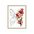 Picture of Floral Butterfly II _GroupedProduct_Rectangle_Portrait_Framed_Matted_