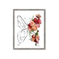 Picture of Floral Butterfly II _GroupedProduct_Rectangle_Portrait_Framed_Matted_