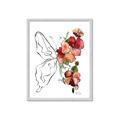 Picture of Floral Butterfly II _GroupedProduct_Rectangle_Portrait_Framed_Matted_