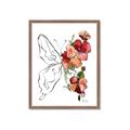 Picture of Floral Butterfly II _GroupedProduct_Rectangle_Portrait_Framed_Matted_
