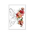 Picture of Floral Butterfly II _GroupedProduct_Rectangle_Portrait_Framed_Matted_