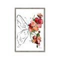 Picture of Floral Butterfly II _GroupedProduct_Rectangle_Portrait_Framed_Matted_