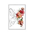 Picture of Floral Butterfly II _GroupedProduct_Rectangle_Portrait_Framed_Matted_