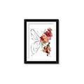 Picture of Floral Butterfly II _GroupedProduct_Rectangle_Portrait_Framed_Matted_