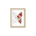 Picture of Floral Butterfly II _GroupedProduct_Rectangle_Portrait_Framed_Matted_