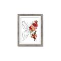 Picture of Floral Butterfly II _GroupedProduct_Rectangle_Portrait_Framed_Matted_