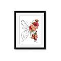 Picture of Floral Butterfly II _GroupedProduct_Rectangle_Portrait_Framed_Matted_