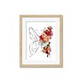 Picture of Floral Butterfly II _GroupedProduct_Rectangle_Portrait_Framed_Matted_