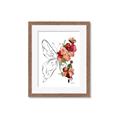Picture of Floral Butterfly II _GroupedProduct_Rectangle_Portrait_Framed_Matted_