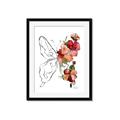 Picture of Floral Butterfly II _GroupedProduct_Rectangle_Portrait_Framed_Matted_