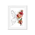 Picture of Floral Butterfly II _GroupedProduct_Rectangle_Portrait_Framed_Matted_