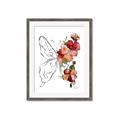 Picture of Floral Butterfly II _GroupedProduct_Rectangle_Portrait_Framed_Matted_