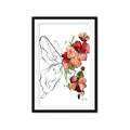 Picture of Floral Butterfly II _GroupedProduct_Rectangle_Portrait_Framed_Matted_