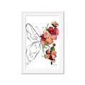 Picture of Floral Butterfly II _GroupedProduct_Rectangle_Portrait_Framed_Matted_