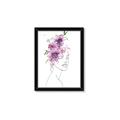 Picture of Purple and Pink Floral Figurative _GroupedProduct_Rectangle_Portrait_Framed_Matted_