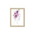 Picture of Purple and Pink Floral Figurative _GroupedProduct_Rectangle_Portrait_Framed_Matted_