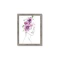 Picture of Purple and Pink Floral Figurative _GroupedProduct_Rectangle_Portrait_Framed_Matted_
