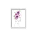Picture of Purple and Pink Floral Figurative _GroupedProduct_Rectangle_Portrait_Framed_Matted_