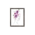 Picture of Purple and Pink Floral Figurative _GroupedProduct_Rectangle_Portrait_Framed_Matted_