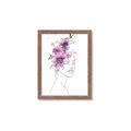 Picture of Purple and Pink Floral Figurative _GroupedProduct_Rectangle_Portrait_Framed_Matted_