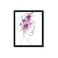 Picture of Purple and Pink Floral Figurative _GroupedProduct_Rectangle_Portrait_Framed_Matted_