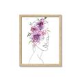 Picture of Purple and Pink Floral Figurative _GroupedProduct_Rectangle_Portrait_Framed_Matted_
