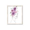 Picture of Purple and Pink Floral Figurative _GroupedProduct_Rectangle_Portrait_Framed_Matted_