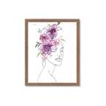 Picture of Purple and Pink Floral Figurative _GroupedProduct_Rectangle_Portrait_Framed_Matted_