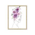 Picture of Purple and Pink Floral Figurative _GroupedProduct_Rectangle_Portrait_Framed_Matted_