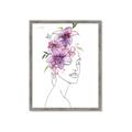 Picture of Purple and Pink Floral Figurative _GroupedProduct_Rectangle_Portrait_Framed_Matted_