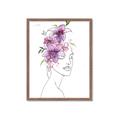 Picture of Purple and Pink Floral Figurative _GroupedProduct_Rectangle_Portrait_Framed_Matted_
