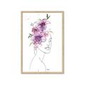 Picture of Purple and Pink Floral Figurative _GroupedProduct_Rectangle_Portrait_Framed_Matted_