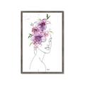 Picture of Purple and Pink Floral Figurative _GroupedProduct_Rectangle_Portrait_Framed_Matted_