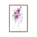 Picture of Purple and Pink Floral Figurative _GroupedProduct_Rectangle_Portrait_Framed_Matted_