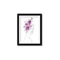 Picture of Purple and Pink Floral Figurative _GroupedProduct_Rectangle_Portrait_Framed_Matted_