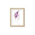 Picture of Purple and Pink Floral Figurative _GroupedProduct_Rectangle_Portrait_Framed_Matted_
